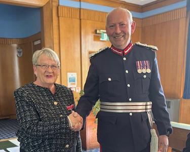 The Lord-Lieutenant with Ann Rooke