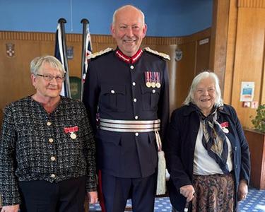 Lord-Lieutenant with Sue and Ann