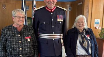Lord-Lieutenant with Sue and Ann