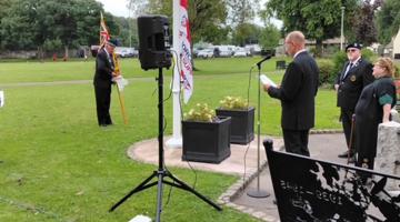 Armed forces flag raising