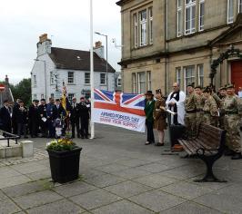 Wigtown flag raise 1