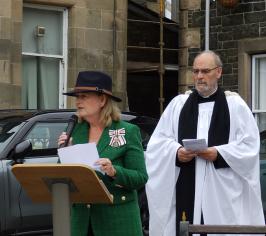 Wigtown flag raise 2