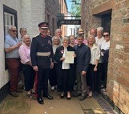 Flag raise Kaye 1
